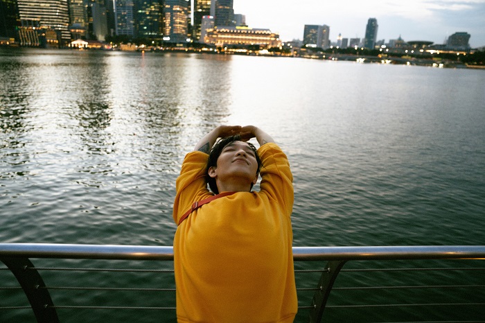 near Helix Bridge - Hoang Dung