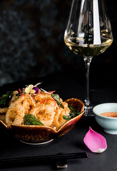 Mực Chiên tẩm muối Chẩm Chéo