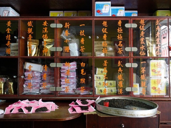 Từng loại trà tại Pek Sin Choon