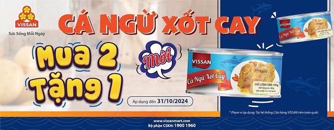 VISSAN-NEW Cá ngừ xốt cay