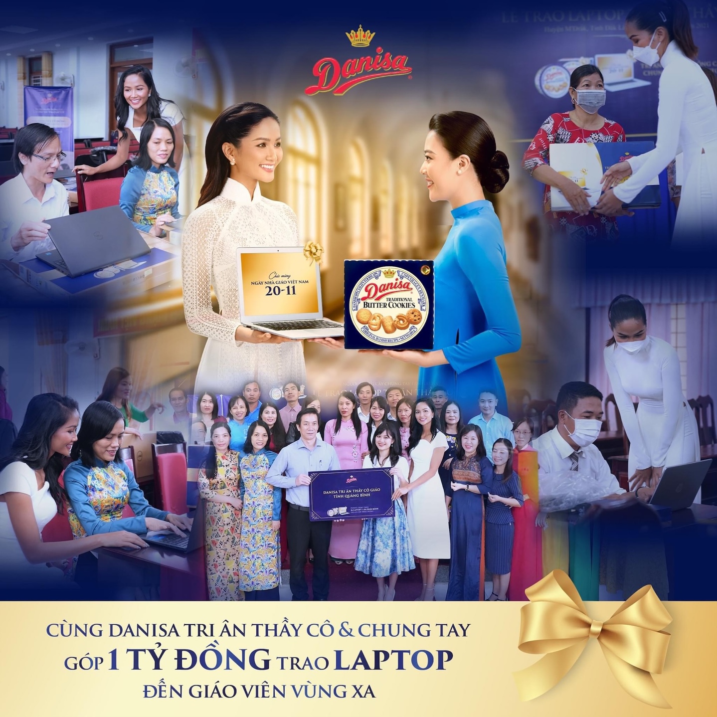 Danisa trao tặng thành công 167 chiếc laptop và hơn 540 phần quà