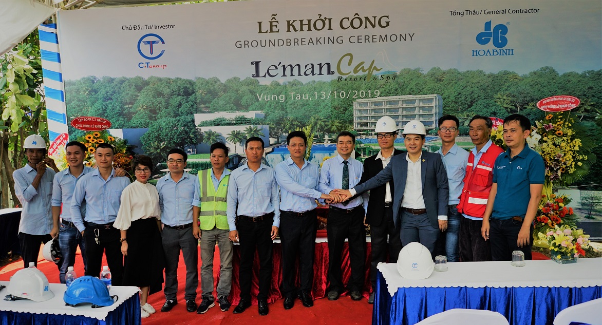 Hinh Le khoi cong LemanCap Resort C.T Group