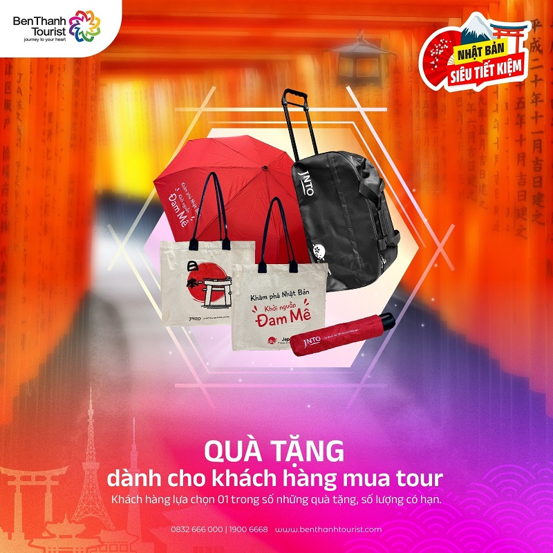 Quà tặng tour Nhật Bản Benthanhtourist