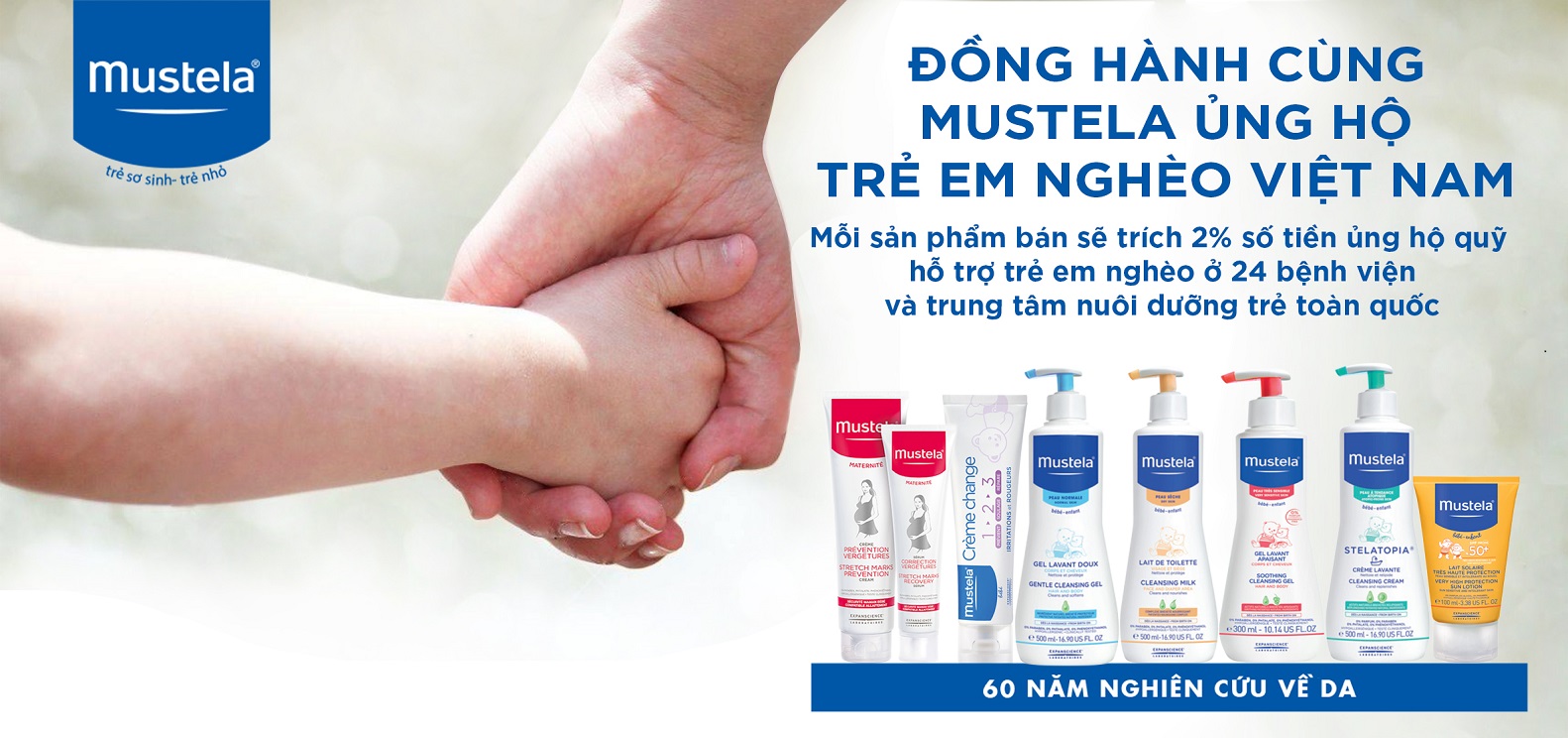 Đồng hành cùng Mustela ủng hộ trẻ em nghèo VN