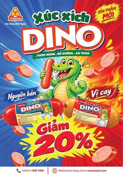 xúc xích Dino 8-10