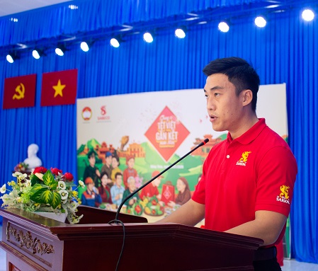 Ô. Trần Thành Phát QL khu vực của SABECO chia sẻ trong sự kiện