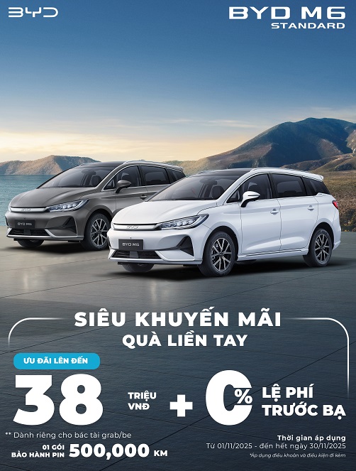 Ưu đãi tháng 11 BYD M6 1