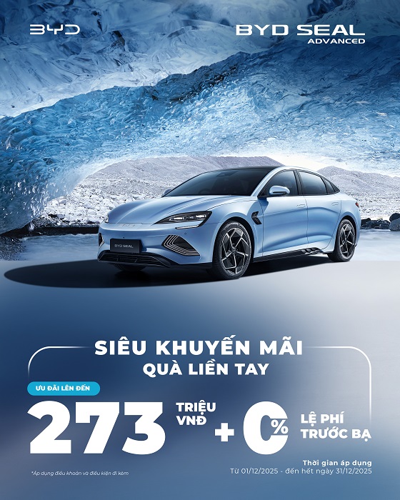 Ưu đãi tháng 12 BYD SEAL Advanced