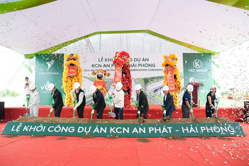 TẬP ĐOÀN KCN VIỆT NAM KHỞI CÔNG DỰ ÁN KCN AN PHÁT,  MỞ RỘNG MẠNG LƯỚI BẤT ĐỘNG SẢN CÔNG NGHIỆP HIỆN ĐẠI KHU VỰC MIỀN BẮC