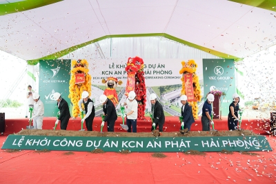 TẬP ĐOÀN KCN VIỆT NAM KHỞI CÔNG DỰ ÁN KCN AN PHÁT,  MỞ RỘNG MẠNG LƯỚI BẤT ĐỘNG SẢN CÔNG NGHIỆP HIỆN ĐẠI KHU VỰC MIỀN BẮC